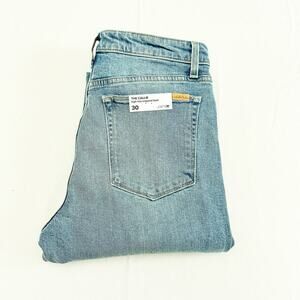 Joe's The Callie High Rise Cropped Boot Slant Raw Hem Denim Jean Zip Size 30 NWT